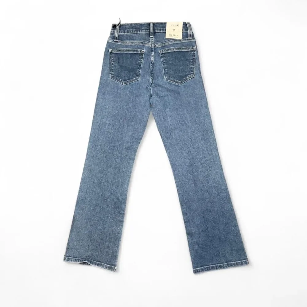 Joe’s Jeans The Callie Cropped Bootcut Women’s Sz 24 Blue Stretch Denim High Ris - Picture 2 of 6